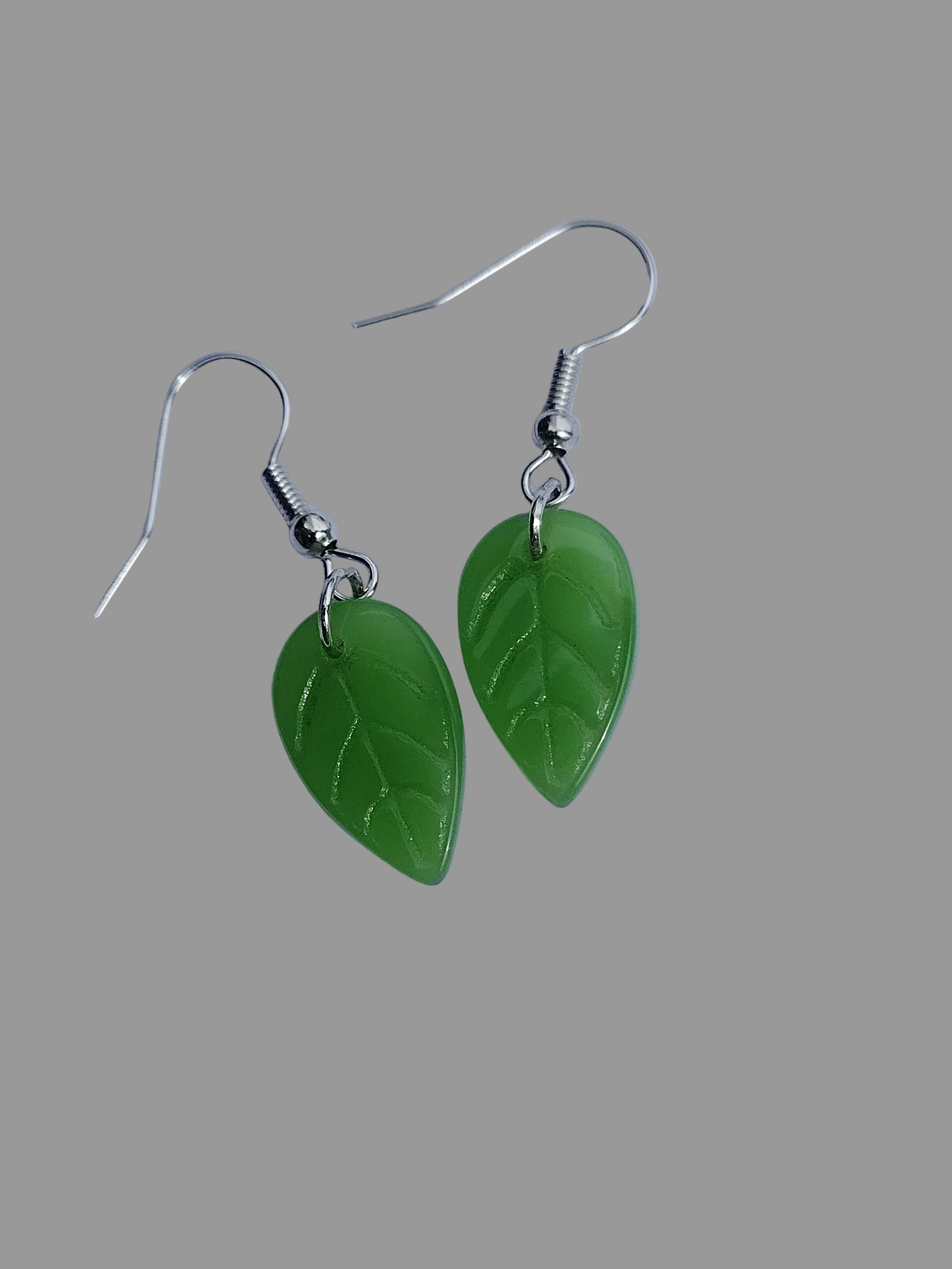 Boucles d'oreilles " Nature verte"