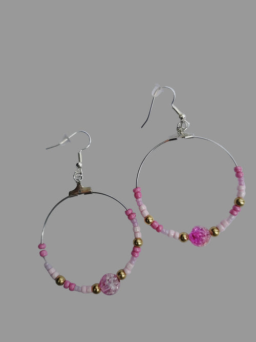 boucles d'oreilles " Douceur Givrée"