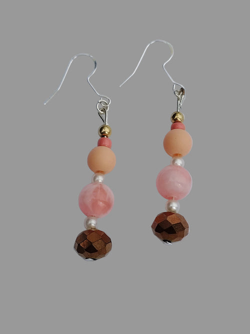 Boucles d'oreilles "Lueur Ambrée"
