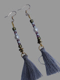 Boucles d'oreilles " Astrale Grisée "