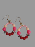 Boucles d'oreilles " Douceur Rosée"