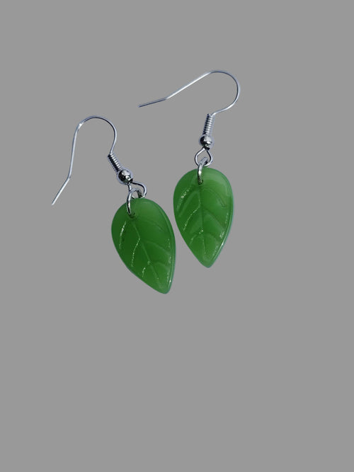 Boucles d'oreilles " Nature verte"