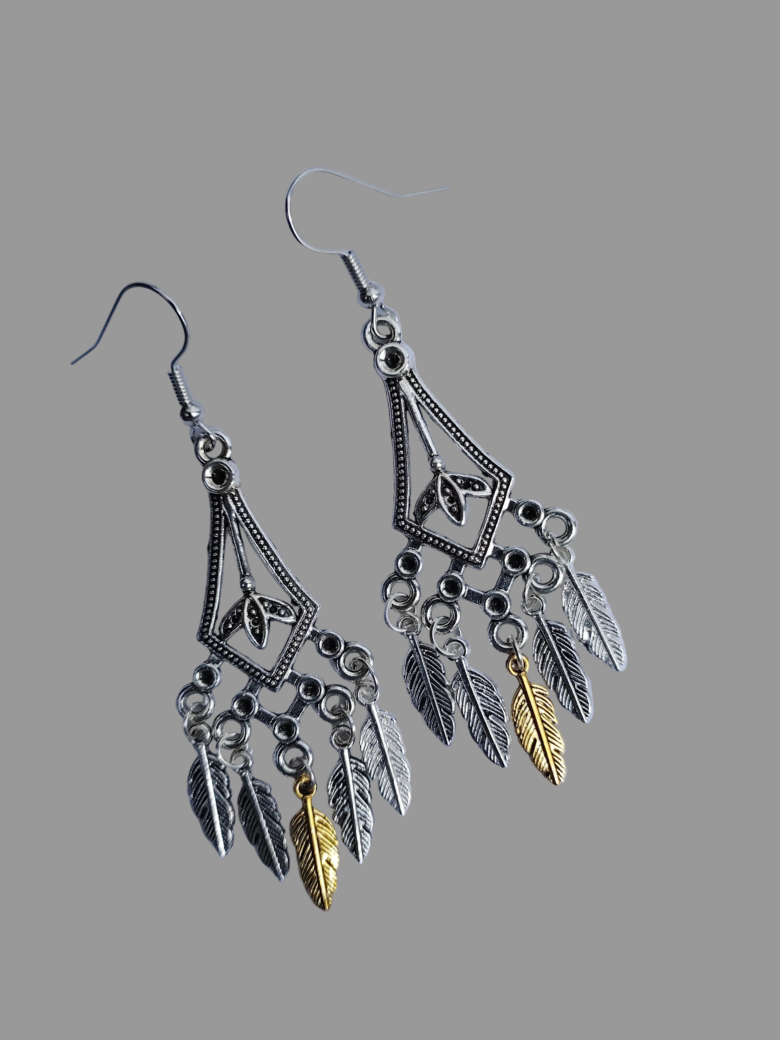 Boucles d'oreilles "danse des Plumes"
