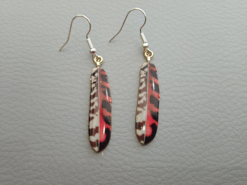 Boucles d'oreilles " Plume de Totem"